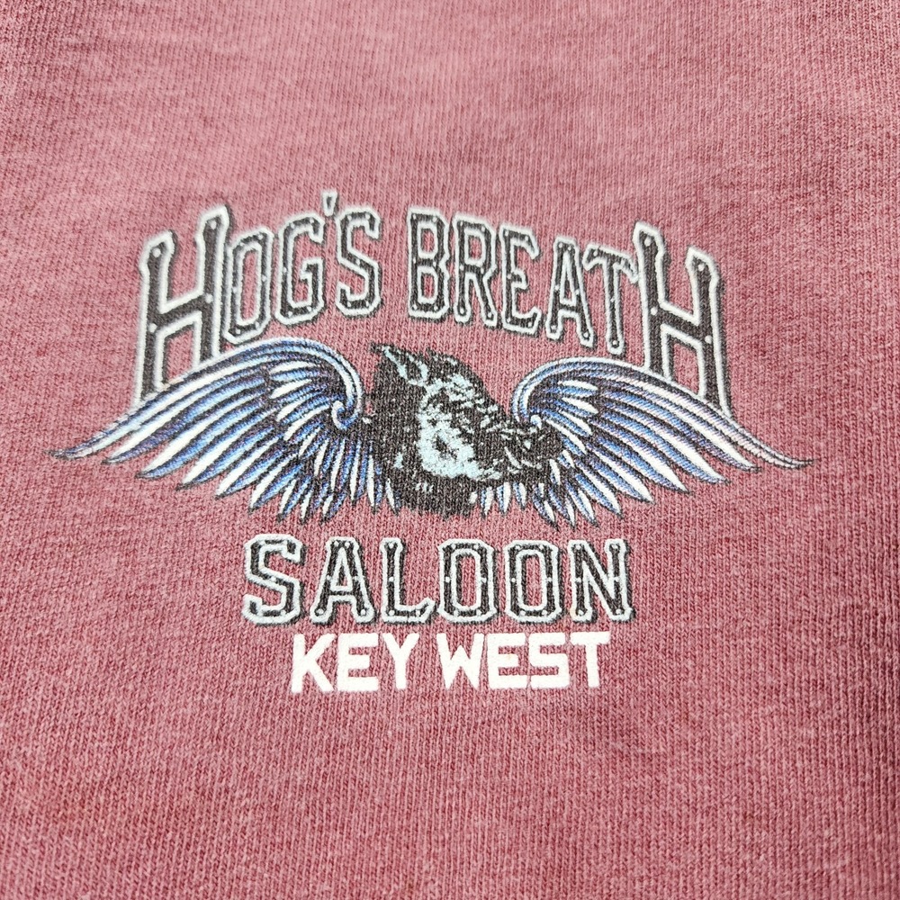 Hog's Breath Saloon Shirt MENS SIZE M Key West Biker T Shirt Sleeveless VINTAGE - Picture 4 of 10